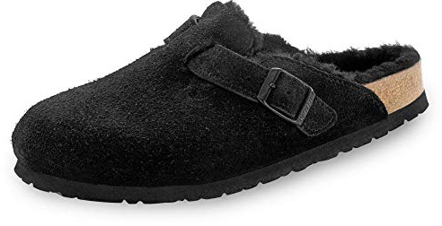 Birkenstock Women's Boston Clogs, Black, 6 AU