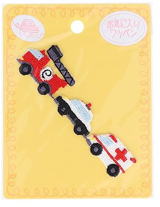 KIYOHARA Patches (Applikationen) zum Aufbügeln. Feuerwehr, Polizei, Krankenwagen. Extra stark haftend für Kinder DIY Kleidung Patches Aufkleber für T-Shirt Jeans Kleidung Taschen
