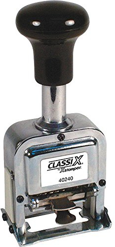 Xstamper 40240 Auto Number Stamp, Self-Inking, 6 Wheels, 1 Size