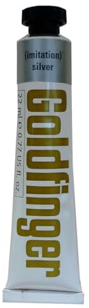 Daler-Rowney 86650009 - Goldfinger Veredelungsfarbe silber, 22 ml