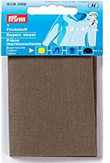Prym 929399 Flickstoff CO (bügeln) 12 x 45 cm Khaki, Grün