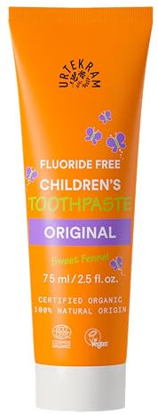Urtekram Childrens Toothpaste Liquorice 75 ml - No Fluoride - 100% Ingredients of Natural Origin