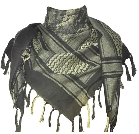 Explore Land, Shemagh-Tuch, Wickelschal, 100% Baumwolle, Militärdesign, Kufiya-Schal Gr. One size, camouflage