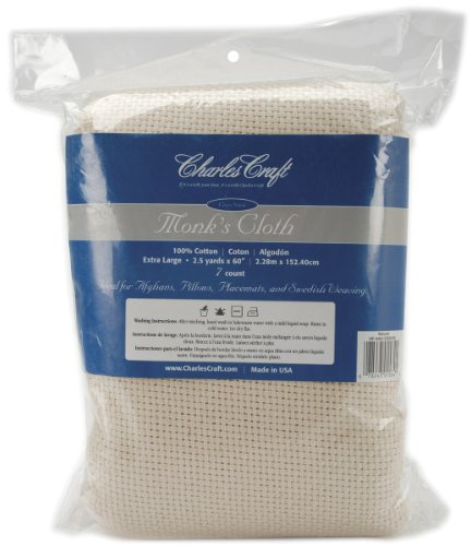 DMC Charles Craft Charles Craft Monk's Cloth Aida - 7 Count - 60 X2 (Natural)