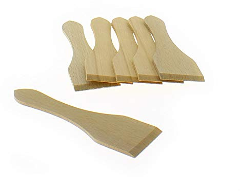 Home Equipement a28641 calentador culinario Raclette/sartén para crepes espátulas para raclette de madera X6