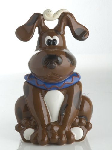 Brandani barattolo porta biscotti sonoro cane ceramica