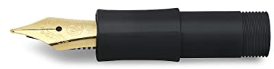 Kaweco CLASSIC SPORT Bocchino con molla in acciaio dorato e punta in iridio per cartucce d'inchiostro I nero I larghezza penna: M (medio) I penna stilografica