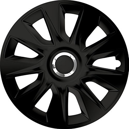 ZentimeX Z744902 Radkappen Radzierblenden universal 16 Zoll Black