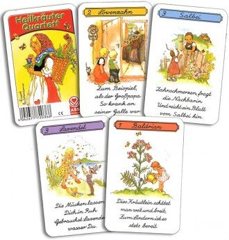 Spielkarten, Quartett Heilkräuter