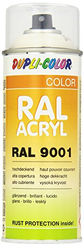 Duplicolor 354793 Pintura Acrílica, Color Blanco Crema Brillante, 400 ml
