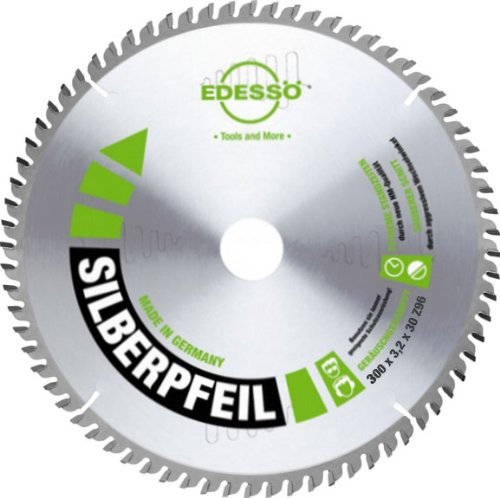 Edessö 46735030 HM-Kreissägeblatt Präzision-Silberpfeil 2 KNL HW 350x3,2/2,2x30 Z=108 W40, silber/grün