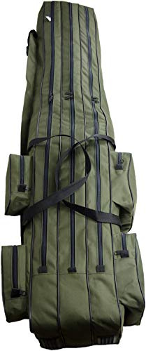 Witan Angeltasche Premium RUTENTASCHE Geschenke für Männer und Angler Rutenfutteral Keschertasche Angelkoffer 2-3 Fächern 150 160 170 190 cm Angeln
