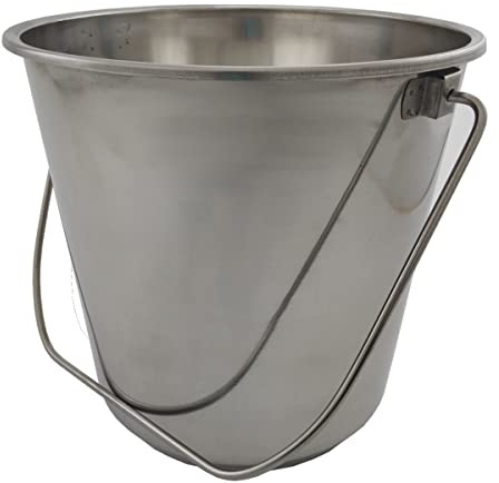 Toolzone 12 Liter Edelstahl Eimer