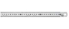 Tajima Rostfreier Stahlmaßstab, 300 x 25 mm Chrom, Klasse 1, 1 Stück – SSR30MC