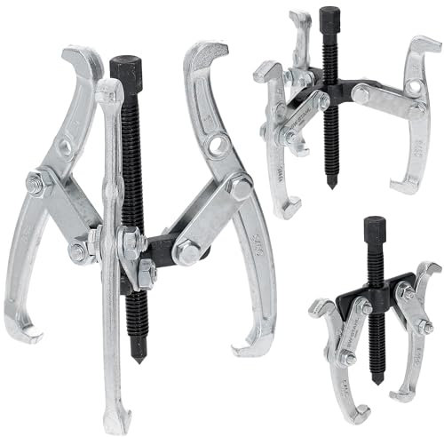 SW-Stahl 10405L KFZ-Abzieher Werkzeug I Lagerabzieher-Set 3-teilig I Abziehersatz zweiarmig 75mm und dreiarmig 100mm sowie 150mm