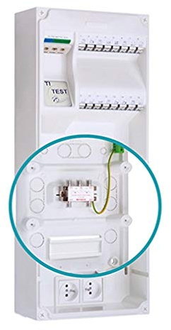 Michaud - Tableau de communication multibox. 16 RJ45 - Q280 - Michaud
