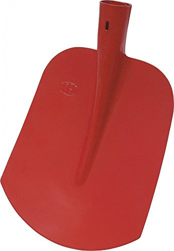 TRIUSO Holländer Schaufel 30x25cm rot pulverbeschichtet nach DIN ohne Stiel