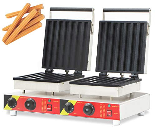 Hanchen NP-22 14pcs Commercial Churro Machine/Electric Chinese Donut Maker/Double-head Waffle Machine 220V/220V