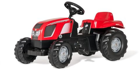 Rolly Toys Kindertrettraktor RollyKid Zetor rot - robuster Traktor mit Anhängerkupplung und Pedalantrieb