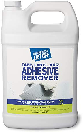 Motsenbocker's Lift Off 40801 1-Gallon Tape, Label, and Adhesive Remover Safely Removes Stickers, Glue, Decals, Sticky Residues and More from Vehicles, Furniture, Tile, Wood, and More