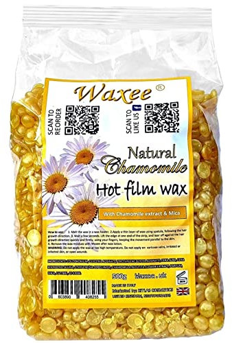 NO STRIPS! Low temperature Natural Chamomile Hot Film Hard Wax Pellets Brazilian Bikini 500g bag,