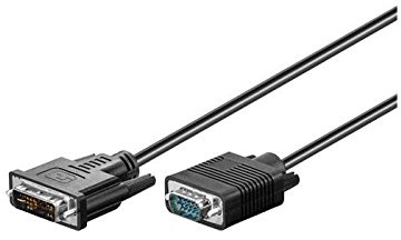 Goobay 50990 - Cable DVI-I/VGA FullHD, niquelado, 2 m de longitud