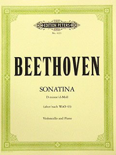 SONATINE D-MOLL (ORIG MANDOLINE + CEMB ) - arrangiert für Violoncello - Klavier [Noten / Sheetmusic] Komponist: BEETHOVEN LUDWIG VAN [Gebundene Ausgabe]