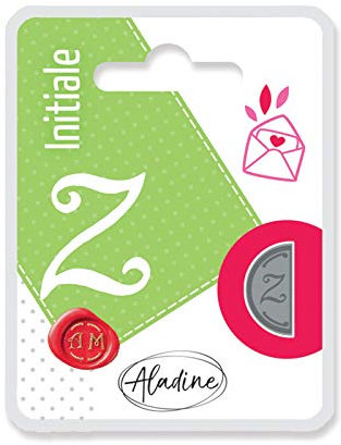Aladine Siegel Stempel Doppelseitig 1,8x1cm halbkreis Hochzeit Buchstabe Z Buchstabe Z