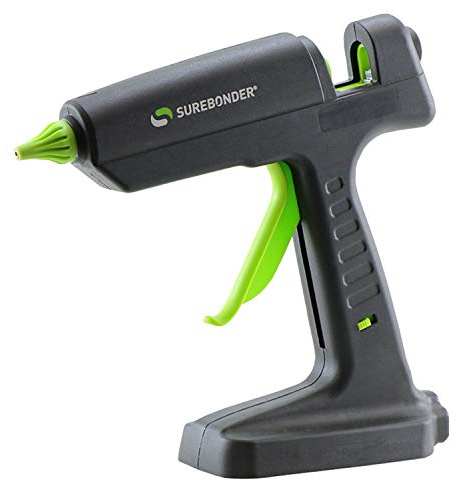 Surebonder HYBRID-120 Professional 120 Watt Corded/Cordless Hybrid, Heavy Duty, Full-Size Hot Glue Gun (For Use With Ryobi Lithium-Ion 18V Battery - NOT Included)