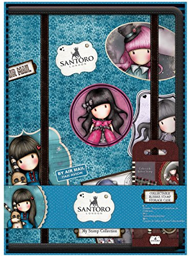 Santoro Gorjuss Zum Sammeln Gummi Stempel Aufbewahrungstasche, Mehrfarbig