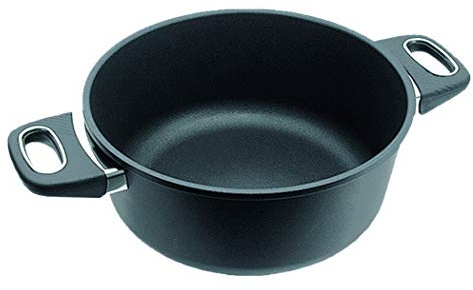 Original Gundel GUSS-BRATEN-TOPF INDUKTION, Ø 26 cm, Höhe 10,5 cm, BIOTAN-Oberfläche, backofenfeste Griffe