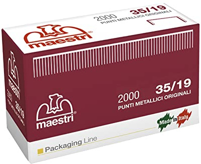 Caja de 2000 grapas 35/19 19 mm cobre ro-ma x romabox