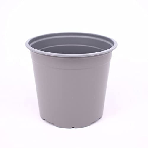 Nutley's 13cm 1 Litre Grey/Round Plastic Plant Pot (Pack of 10)