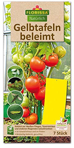 Florissa Gelbtafeln/Leimtafeln insektizidfrei (7 Stück) 11cm x 22cm