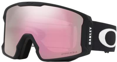 Oakley Men'S Mod. 7070 Clip Lineminer 707006 0 Rectangular Sports Glasses 99, Matte Black/Vr50Pinkiridium