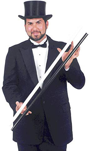 Heavy Swagger Stick Adult Costume Accessory, White