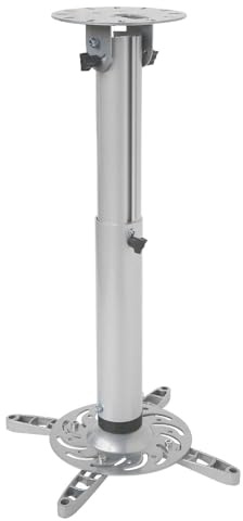 Techly ICA-PM-104M Profi Deckenhalterung für Beamer, ausziehbar, 50-77cm Silber