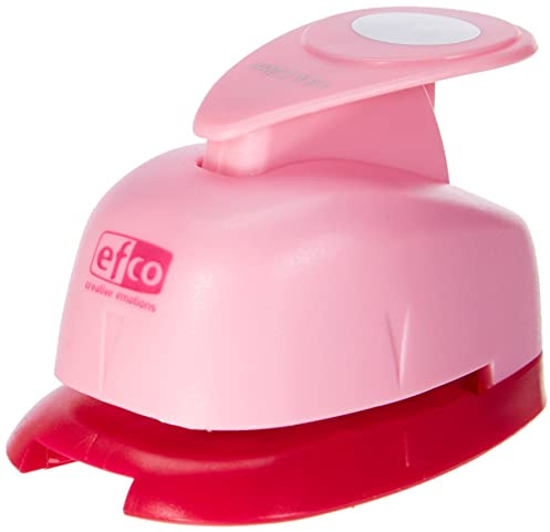 efco 1790016 Stanzer S, Oval Motivstanzer, Kern: Metall, Pink, 6 x 4 x 4,5 cm