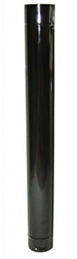Wolfpack 22011015 Tubo Estufa Vitrificado, Negro, 120mm