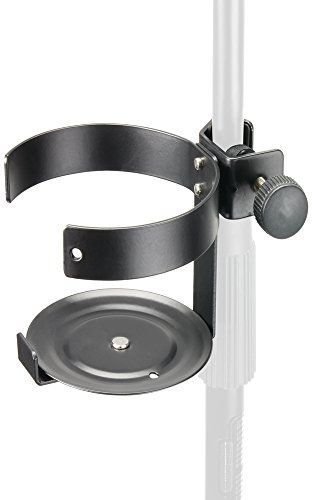 Adam Hall Stands SDH1 - Getränkehalter für Stative mit Rohrdurchmesser bis 23 mm, schwarz