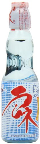 Hata Bin Ramune – Soda Pop 200 ml (Pack of 5) | Iconic Japanese Ramune Marble Soda | Codd-Bottle Fun & Fizzy Refreshment