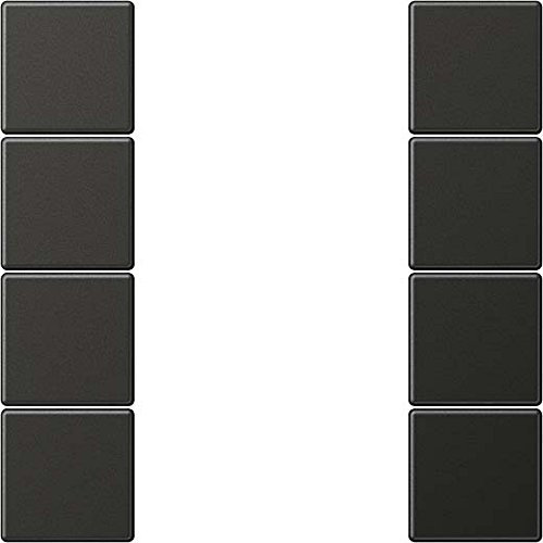 Jung KNX Spiel Tasten F50 KNX 4 fach Serie LS Aluminium lackiert