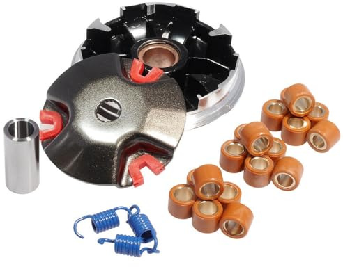 2EXTREME variateur compatible avec REX Scooter,compatible avec YAMAHA Aerox | Ensemble Minarelli de course réglable;ressorts d'embrayage;rouleaux 15x12 6,7,8 grammes;compatible avec YAMAHA Axis, BWS 50