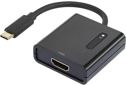 Renkforce RF-4472892 USB/HDMI Adaptateur [1x USB-C® mâle - 1x HDMI Femelle] Noir Contacts dorés 15.00 cm