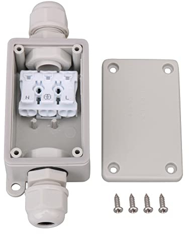 Kunststoff Weiß Draussen Unterwasser IP65 3Wege Kabelverbinder Anschlussdose mit P02-3 Anschluss
