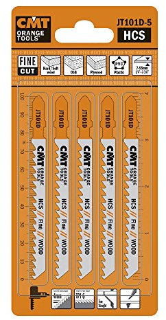 CMT ORANGE TOOLS JT101D-5-5 HCS-STICHSÄGEBLÄTTER FÜR EBENES UND FEINES HOLZ 100X4X6TPI