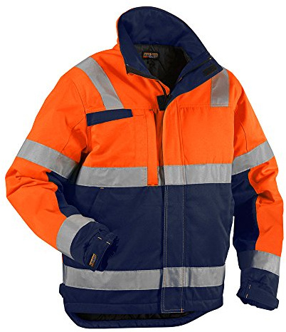 Blaklader 48621811 WINTERJACKET, Orange/Marineblau, grootte XL