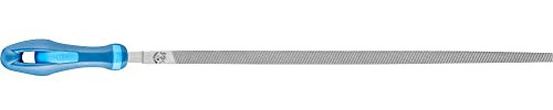 PFERD TOOLS Werkstattfeile Vierkant, 250mm, quadratische, spitz zulaufende Feile, Kreuzhieb H1 auf vier Seiten, Ergonomie-Feilenheft, 11212256 – für die grobe Zerspanung und zum Schruppen geeignet