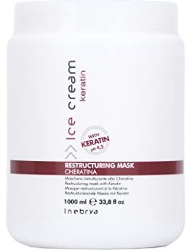 Inebrya glass-omstruktureringsmask cheratin - 1 000 ml