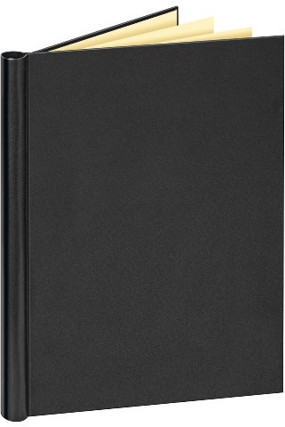 VELOFLEX 4944080 - Klemmbinder DIN A4, mit Ledernarbung, Füllmenge max. 150 Blatt, schwarz, 1 Stück